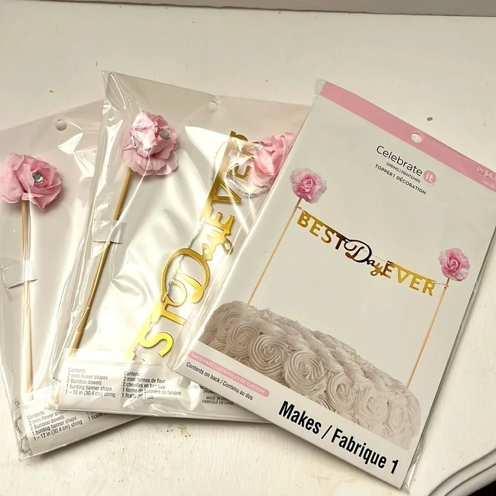 Cake and Cupcake Toppers from Celebrate it Birthday Wedding Baby Shower